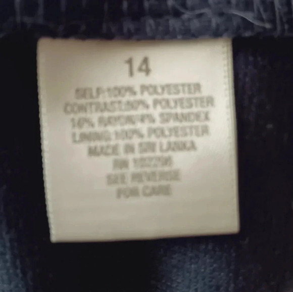 Dress Barn Belted Sleeveless Dress Size 14 - Picture 5 of 5